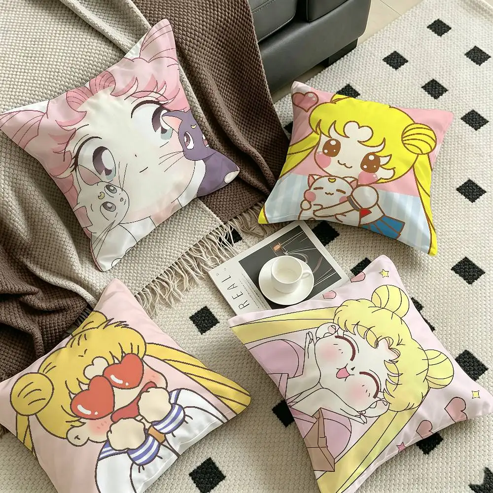 S-SAILOR Anime M-MOON Lucky Dragon pillow cover sofa cushion cover home room decoration children gift