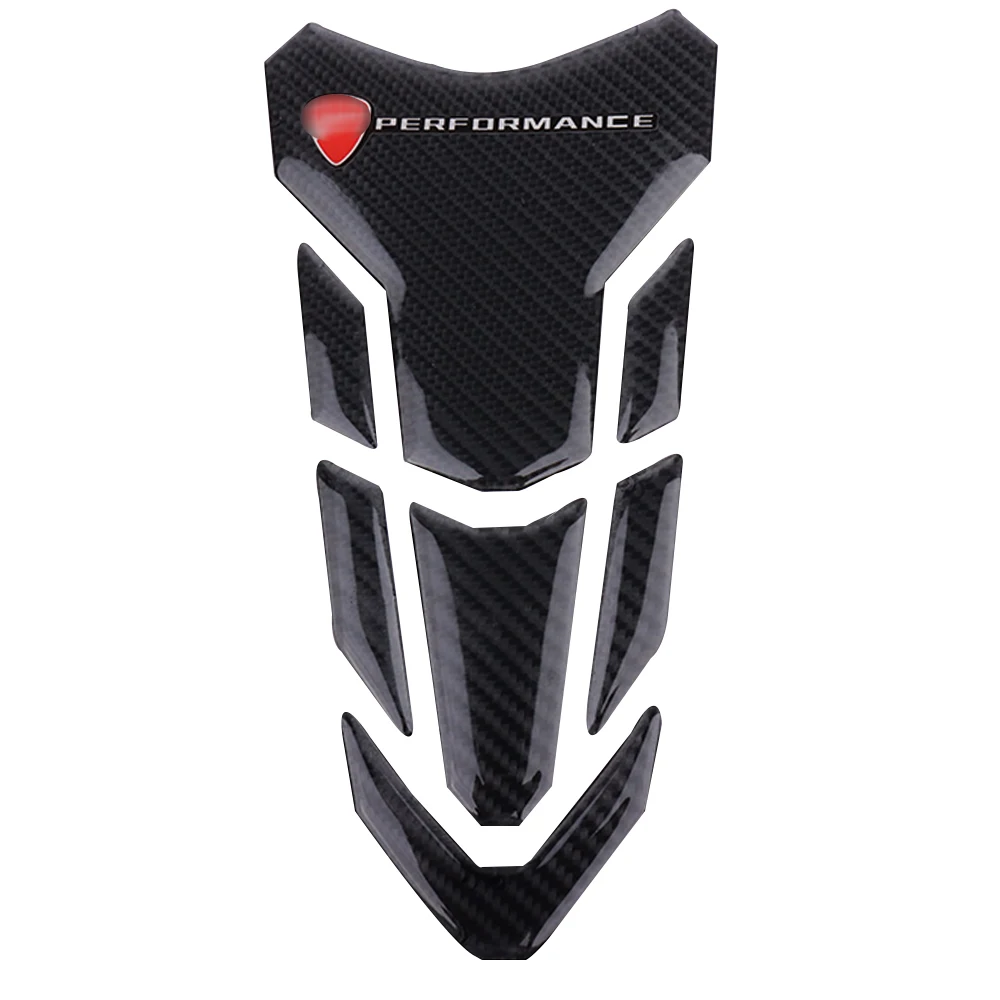 Motorcycle For Ducati V2 V4 959 Universal Case Protector Racing Sticker Gel Fuel Oil Tank Pad Fish Bone Carbon Fiber