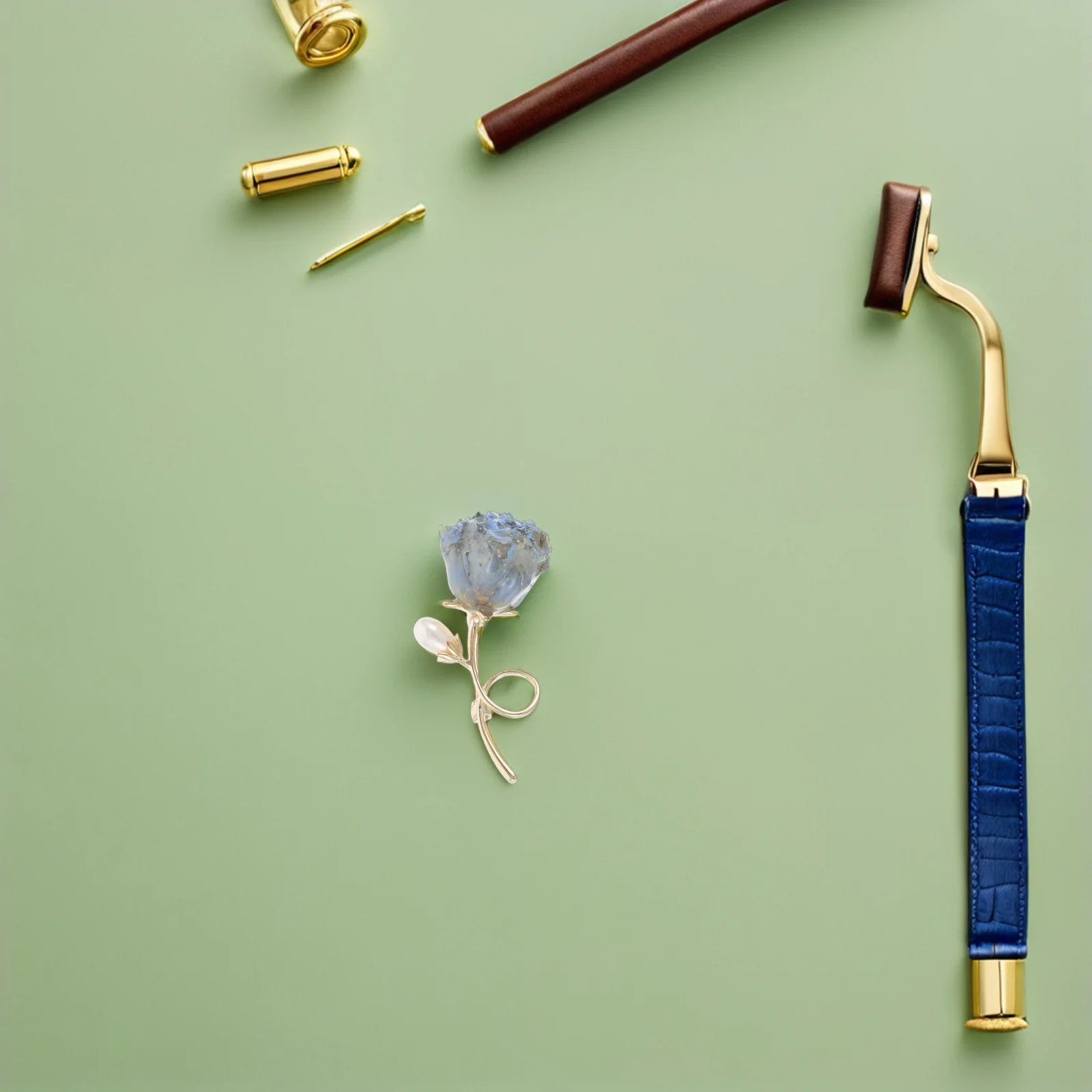 

Elegant Rose Brooch Pin for Women Unique Floral Lapel Chest Pin Stylish Accessory for Dresses Coats Sweaters Scarves Fashion