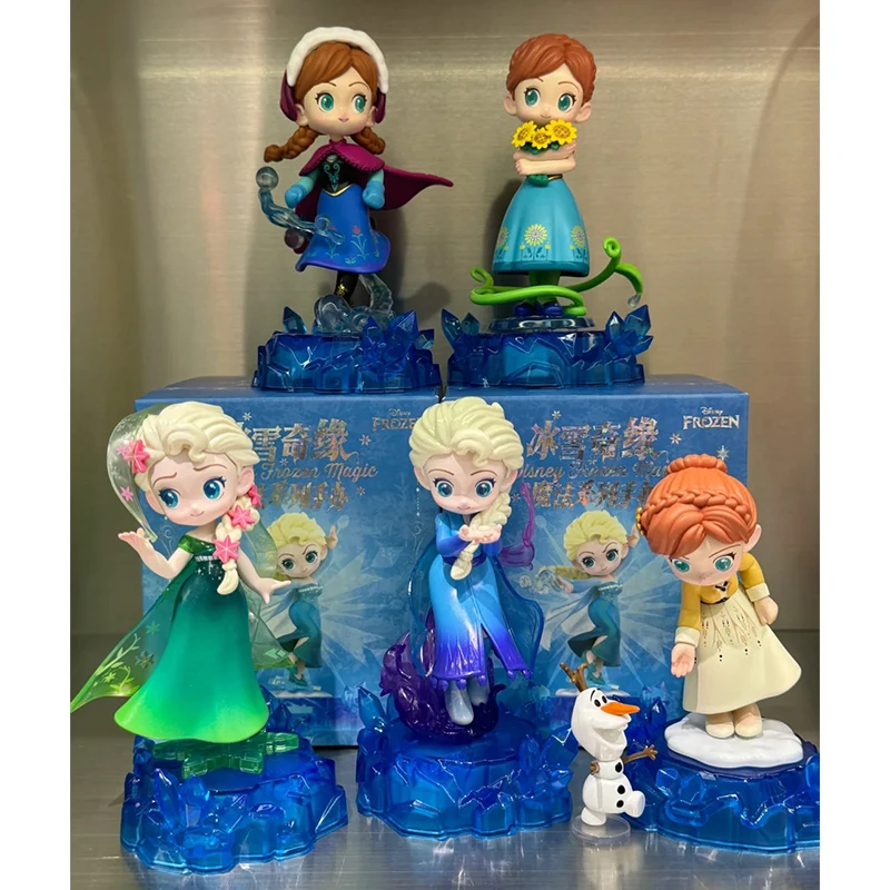 Disney Frozen Magic Serie Blinde Doos Anna Elsa Olaf Mysterieuze Verrassingsdoos Prinses Figuur Model Pop Kinderen Trendy Speciaal Cadeau