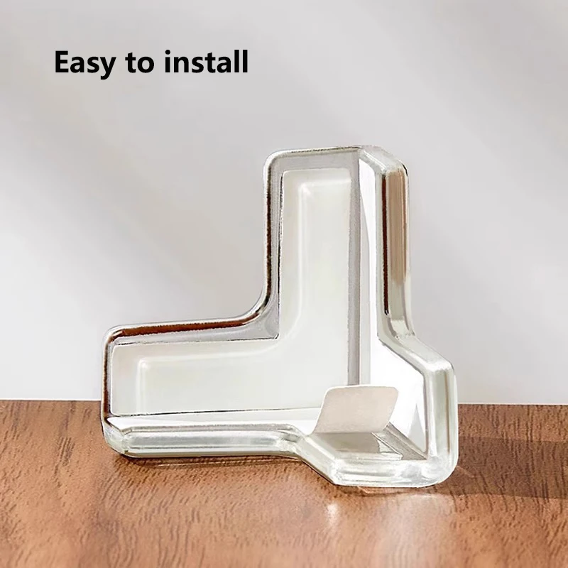 Esquina anticolisión para mesa de centro, muebles de mesa de centro anticolisión transparentes, cubierta protectora de bordes y esquinas suaves