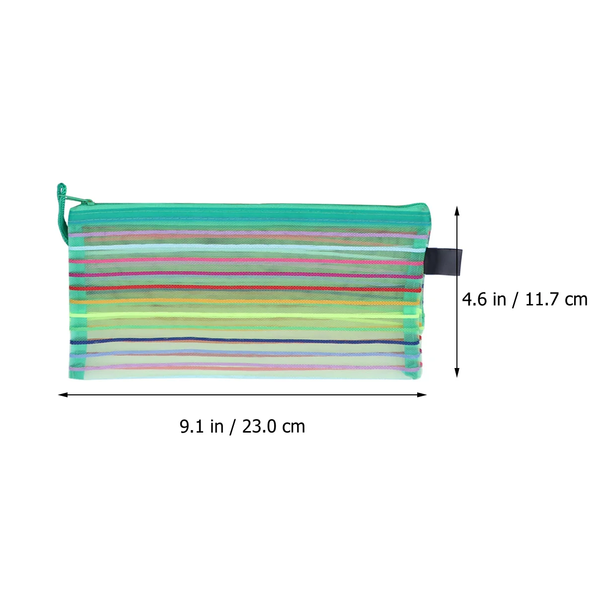 

12Pcs PVC Pencil Case Canvas Durable Zipper Pen Bag Portable Travel Stationery Organizer Holder Pencil Case