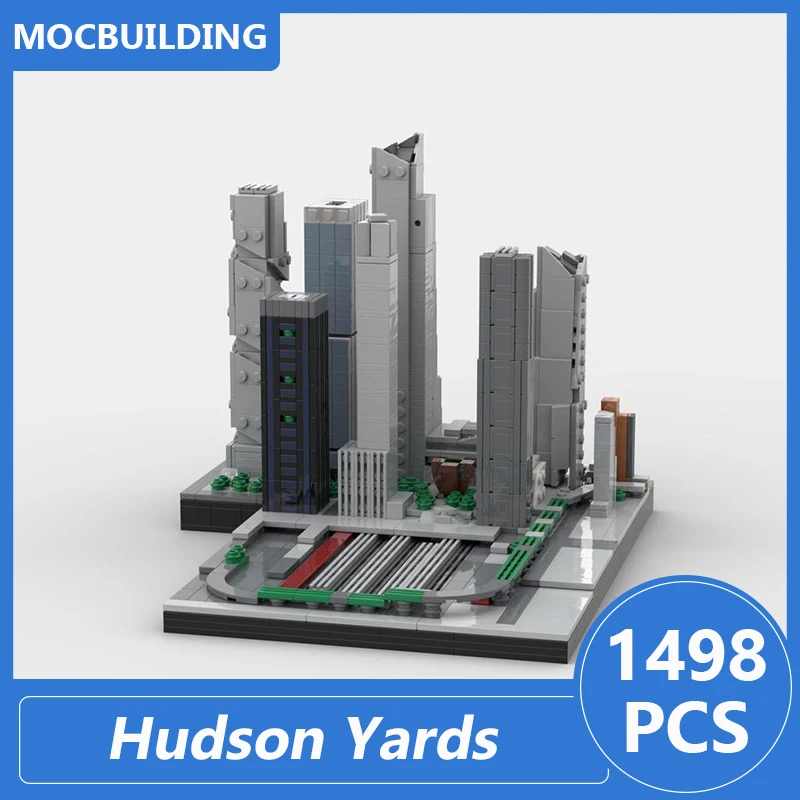 

Hudson Yards - NYC Model Moc Building Blocks Diy Assemble Bricks Architecture Educational Creative Display Toys Gifts 1498PCS