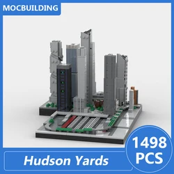 Hudson Yards - NYC Model Moc Building Blocks Diy Assemble Bricks Architecture Educational Creative Display Toys Gifts 1498PCS