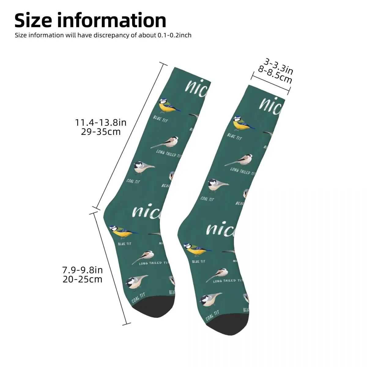 Nice Tits Bird Watching Gift For Birder Men And Women Socks Harajuku Stockings All Season Long Socks for Man's Woman's Gifts