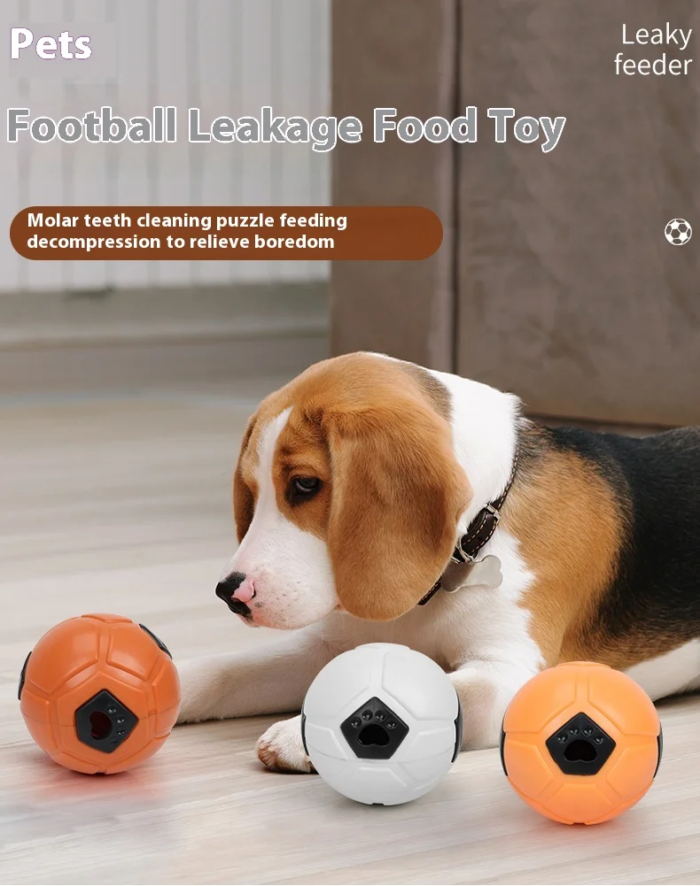 

Pet Toys - Dog Chewable Food Leaking Toys, Football for Throwing, Interactive Enterta