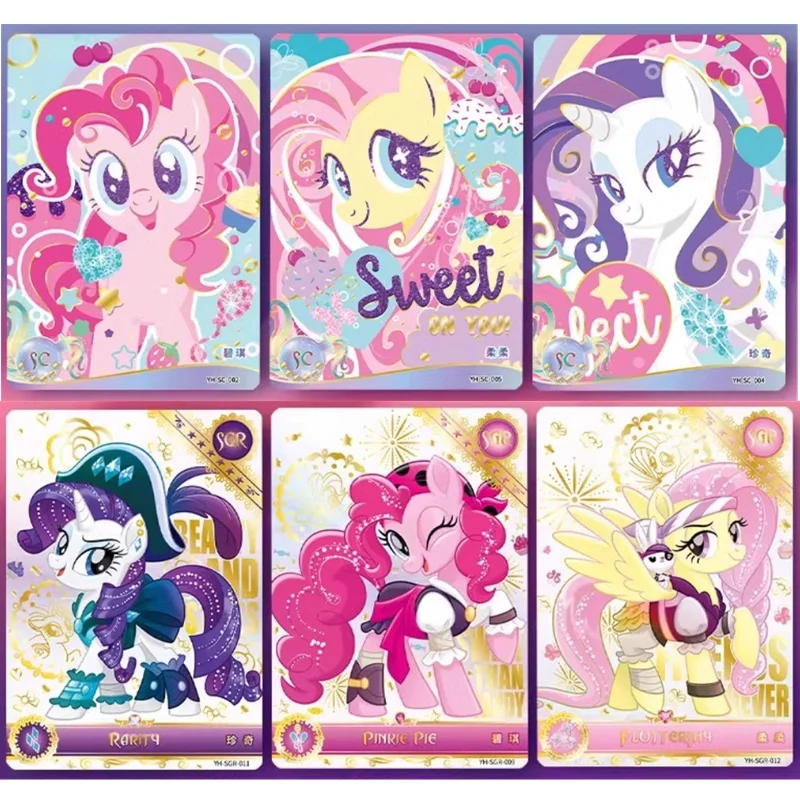 My Little Pony Trading Card Game My Little Pony Cards Box Friendship Forever Flash Card Children\'s Christmas Collection Gift ﻿