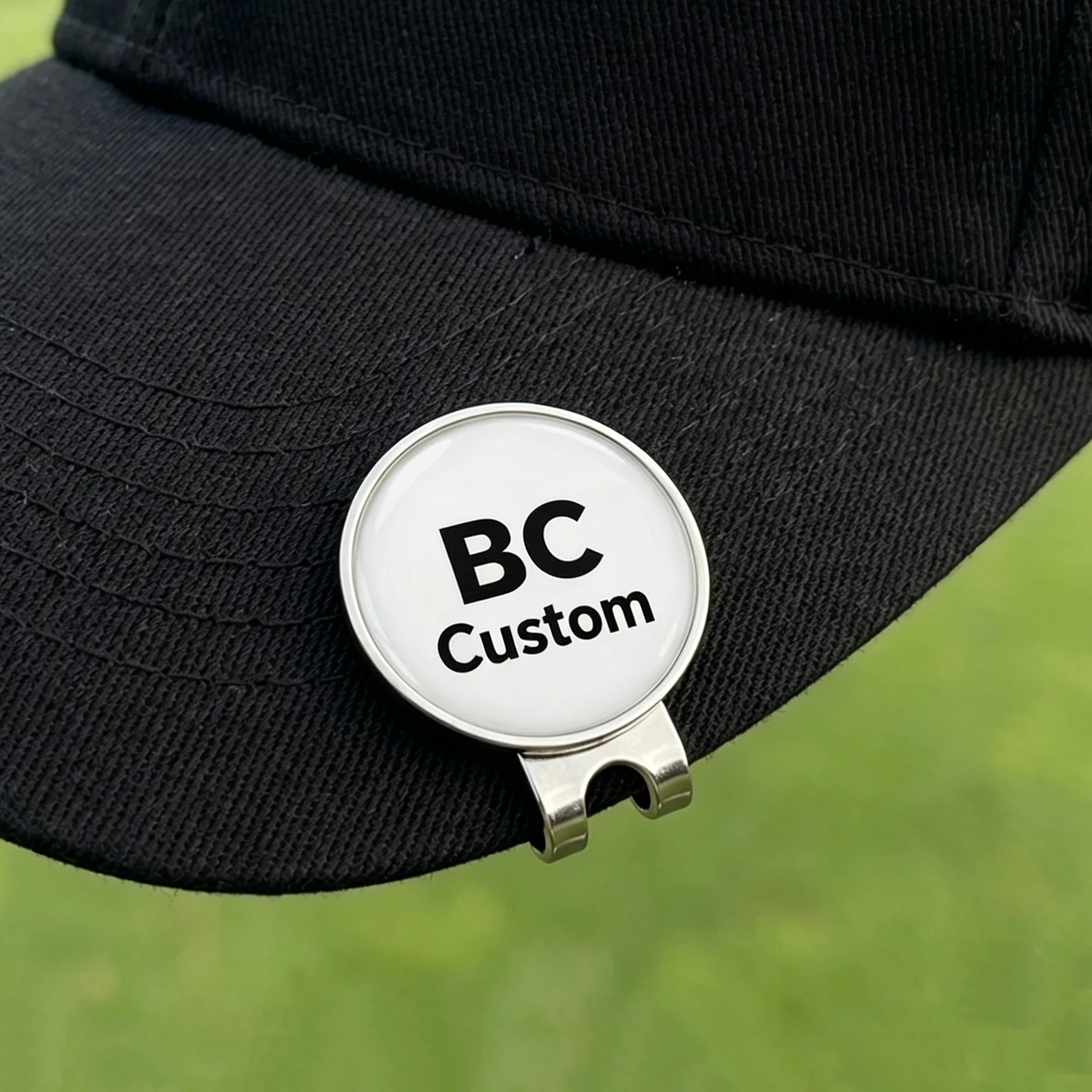BC Golf Ball Marker with Magnetic Hat Clip Custom Logo Picture Name Personalized Putt Golf Accessories