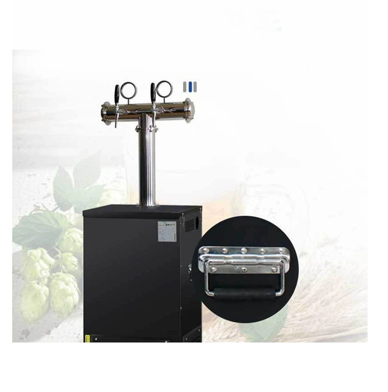 1 Tap 2 Tap Faucets Draft Beverage Beer Cooler Beer Dispenser Machine
