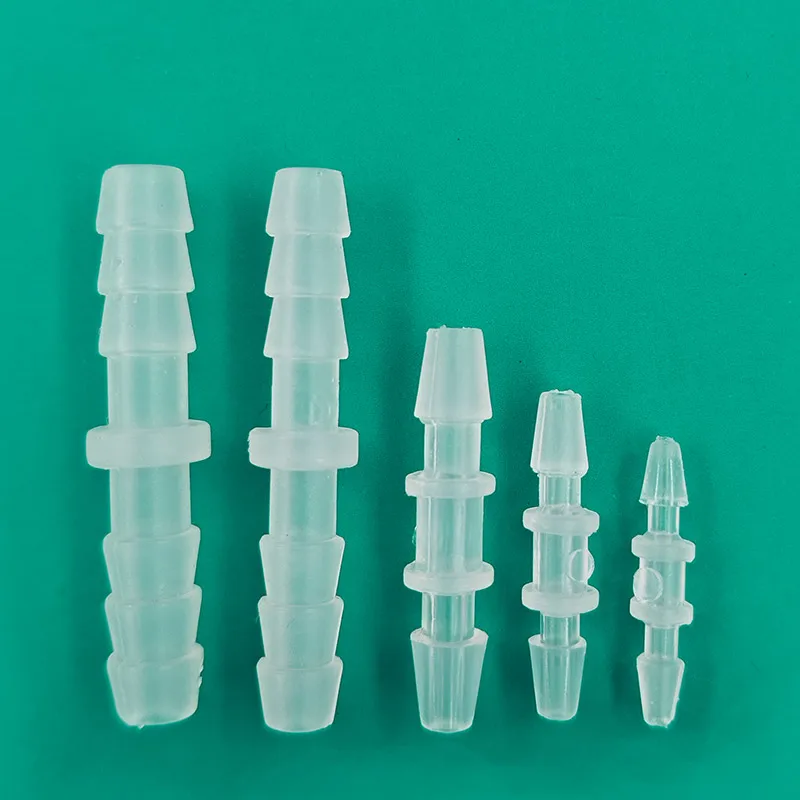 10 قطعة معبد خرطوم بلاستيكي مشترك 1.61 2.41 3.21 4.1 5.1 مللي متر مستقيم من خلال الأنابيب موصل الخرطوم اكسسوارات