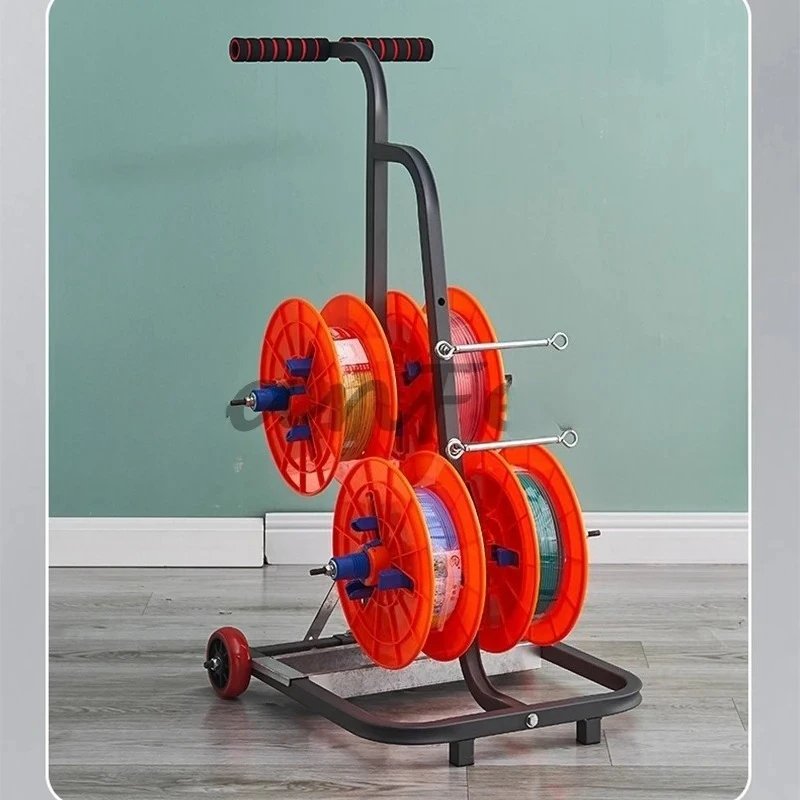 Wire Storage Rack Wire pay-off rack, take-up reel three-wire, multi-wire, home improvement wire, electrician tool rack