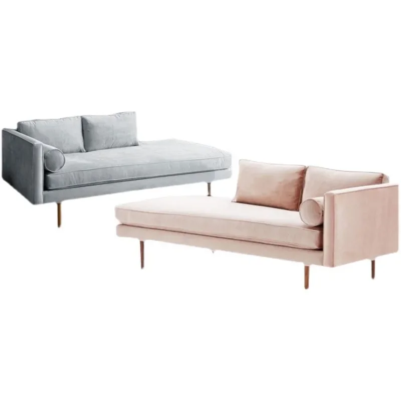 

American minimalist living room home beauty collapse, simple and modern soft bag concubine sofa