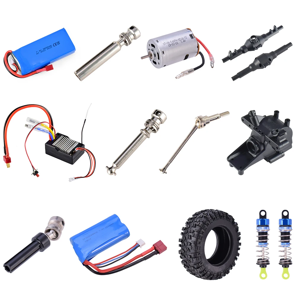 Wltoys 12428 Parts LiPo Battery 3800mAh Receiver Circuit Main Board 540 Motor for 1/12 RC Car Accessories Original Upgraded