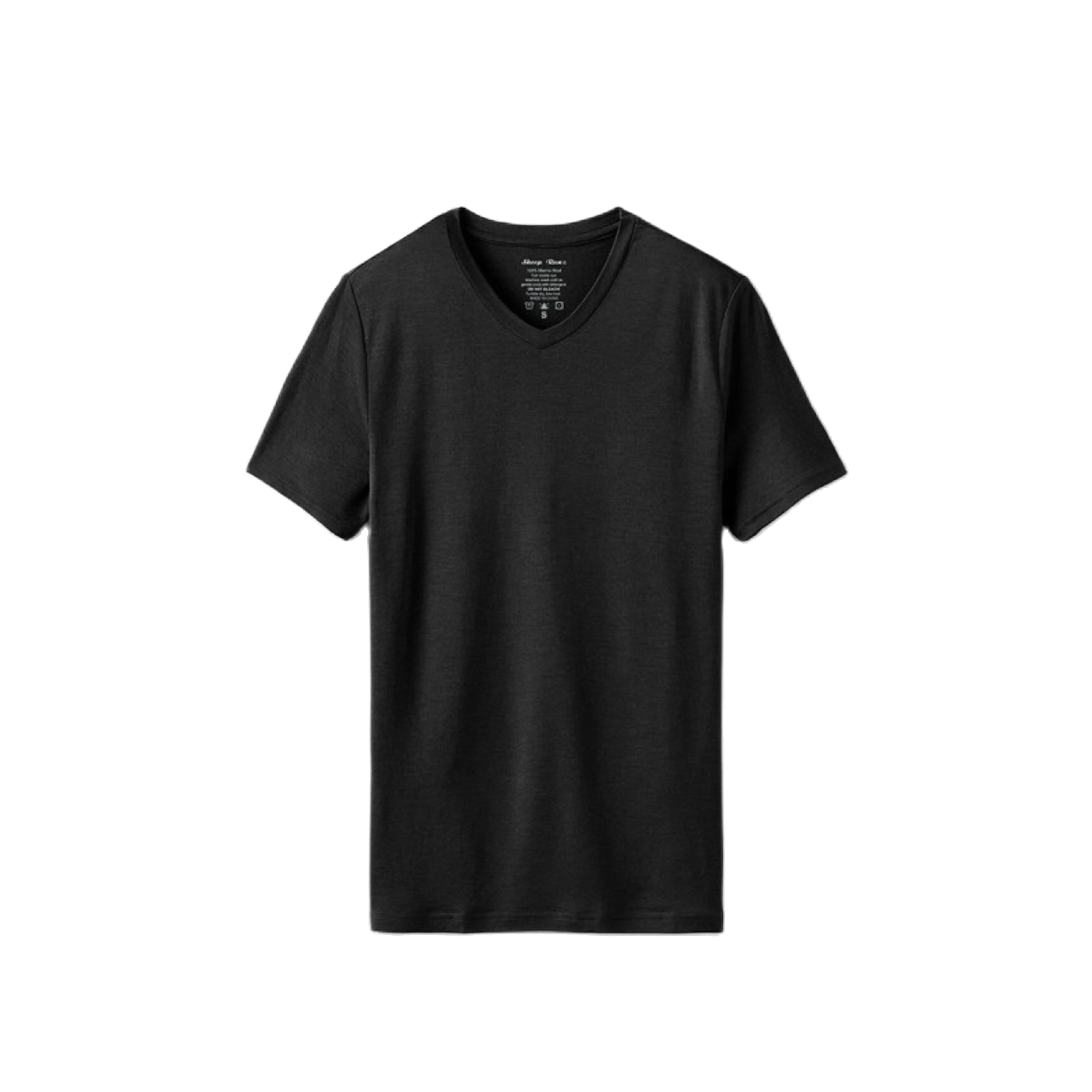 Men's 100% Merino Wool T Shirt, Short Sleeve V-Neck, Men's High End Merino Wool V-Neck T Shirt, Fine Spinned Yarn 180gsm Jersey