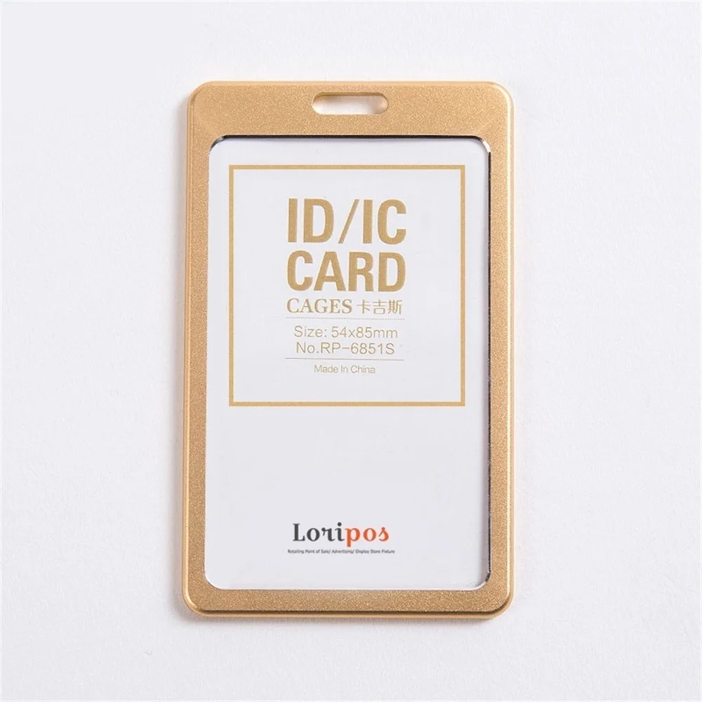 Id Card Holder Lanyard Badge Holder Name Identification Sleeve Dual Clear Business Exhibit Office School Strap Neck Hang Metal