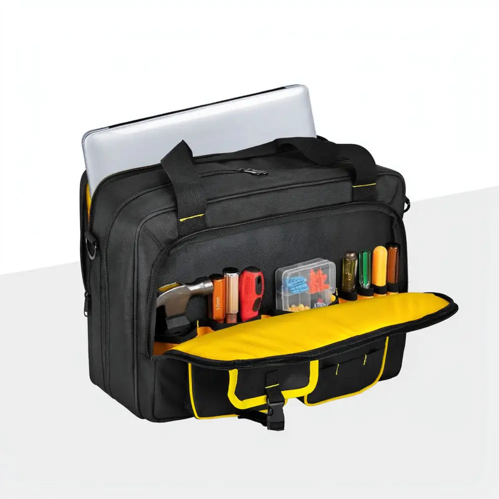 Portable Oxford Tool Bag Multi Purpose Organizer Large Capacity Handbag For Professional Repairman Carpenter Work Gear