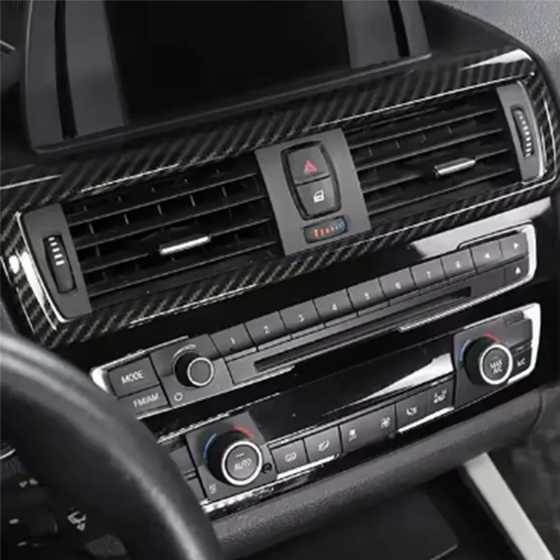 AB61-Car وحدة التحكم CD لوحة الكسوة AC تعديل أزرار إطار الكسوة لسيارات BMW 1 2 Series F20 F21 F22 F23 #2