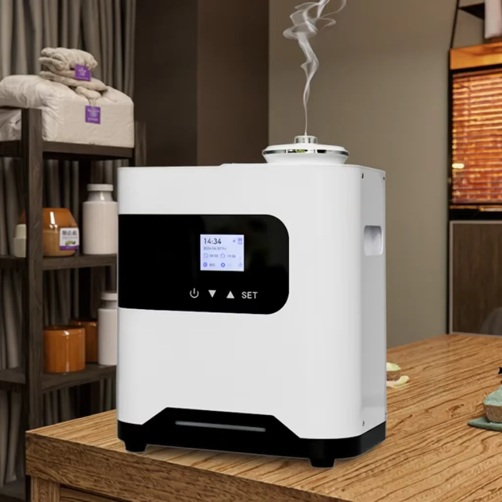 L/uxury Smart HVAC Scent Diffuser Electric Fan Waterless Fragrance Oil Dispenser for Hotels Commercial Use Wholesale