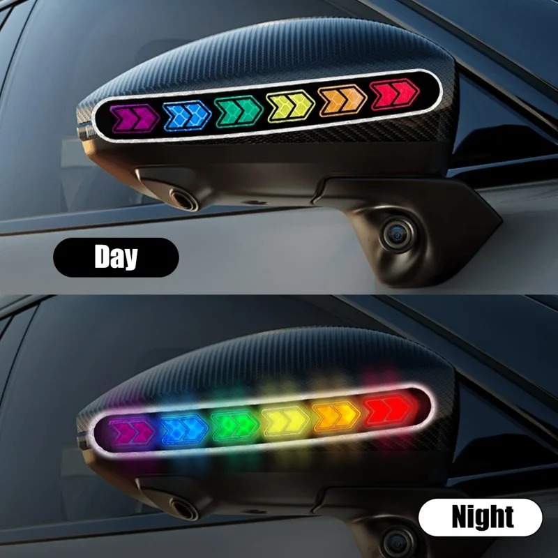 10-2PCS Warning Reflective Sticker Reflective Car Door Sticker Safety Strips Tape for Night Riding Walking Car Helmet Decoration