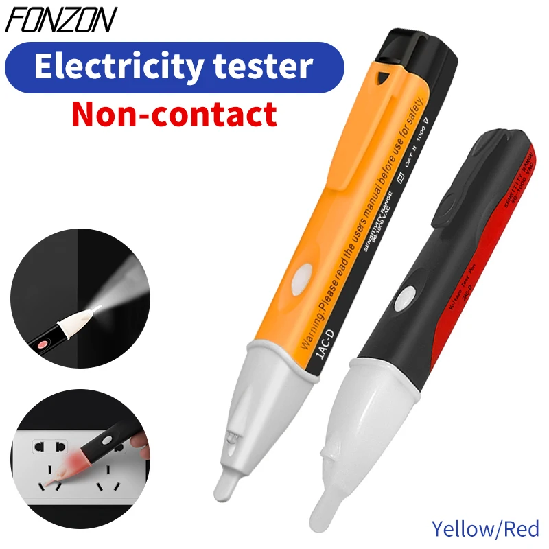 Бесконтактный светодиодный тестовый карандаш Электрический индикатор AC 90-1000 В Датчик обнаружения Электрик Многофункциональная ручка для проверки напряжения