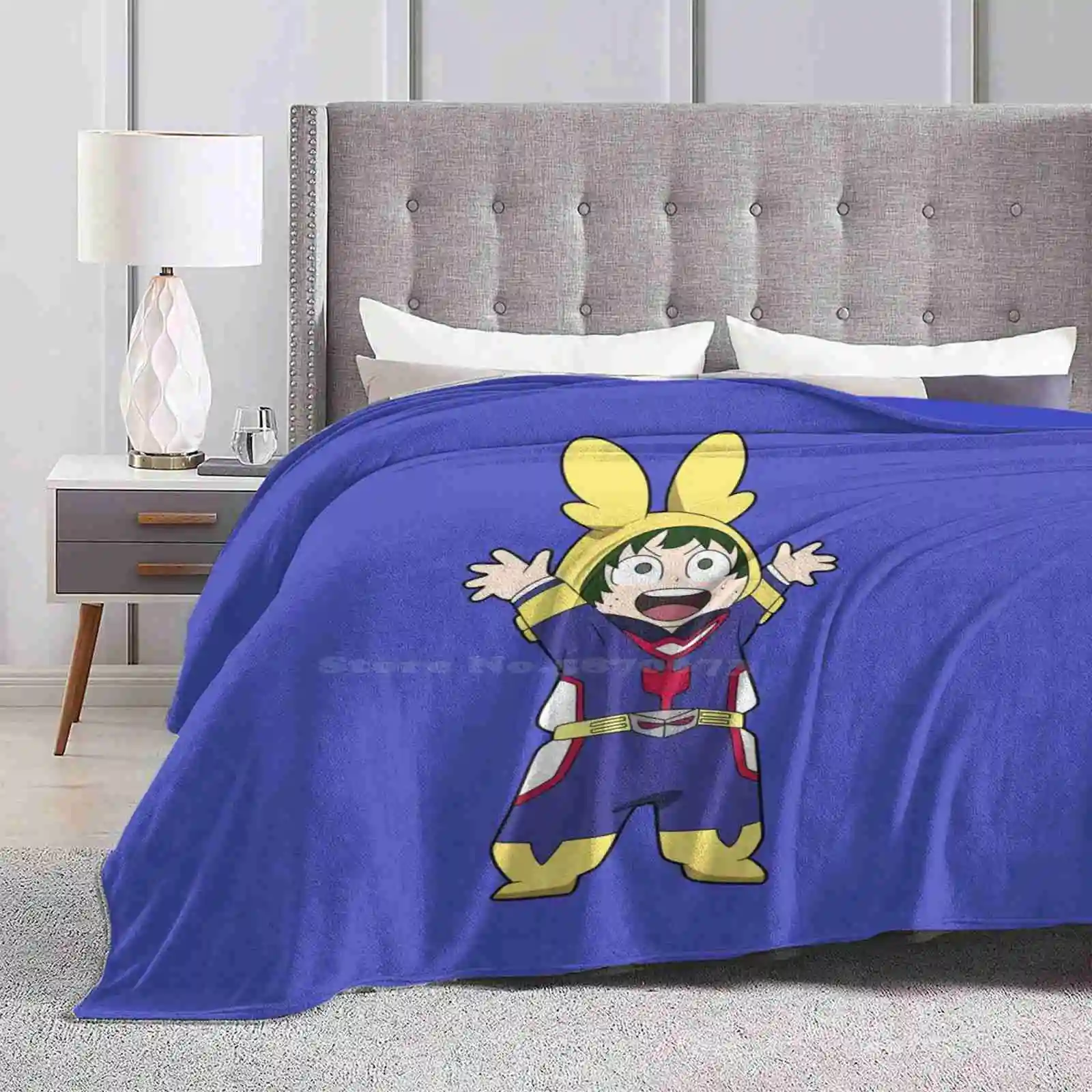 Lil' Deku! Four Seasons Comfortable Warm Soft Throw Blanket Boku No Hero Academia Bnha Deku Midoriya Izuku Izuku Midoriya Mha