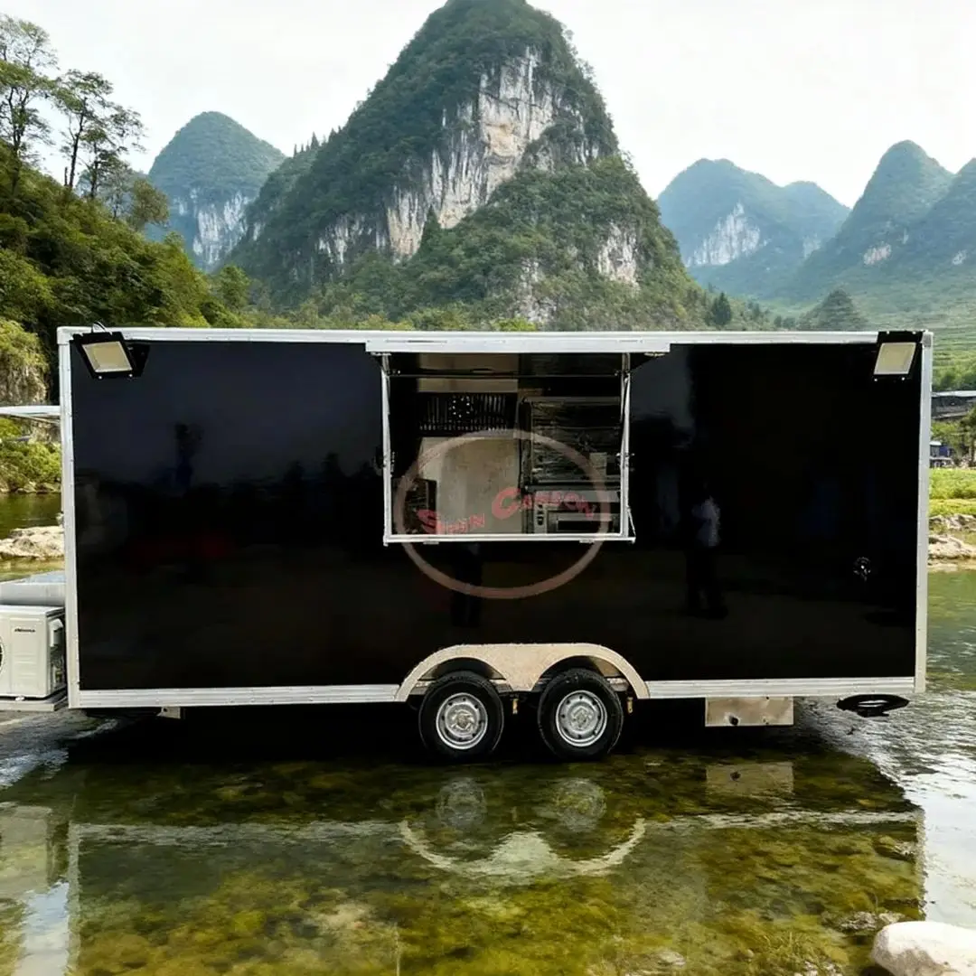 

Outdoor Mobile Street Vendor Cart Durable Easy-to-Operate Commercial Fast Food Trailer for Business