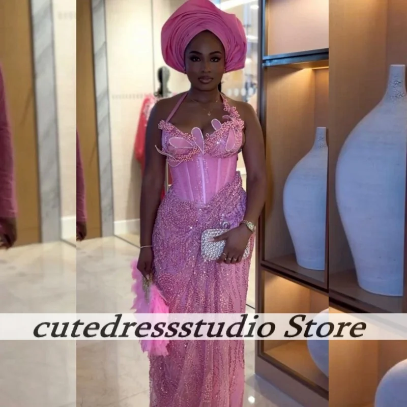 Aso Ebi Pink Halter… - image