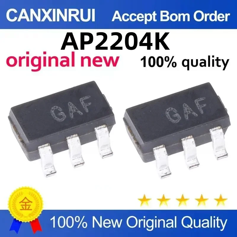 (5-100 pieces) Brand new original AP2204K-AJTRG1 AP2204K silk screen GAF SOT23-5 spot chip IC