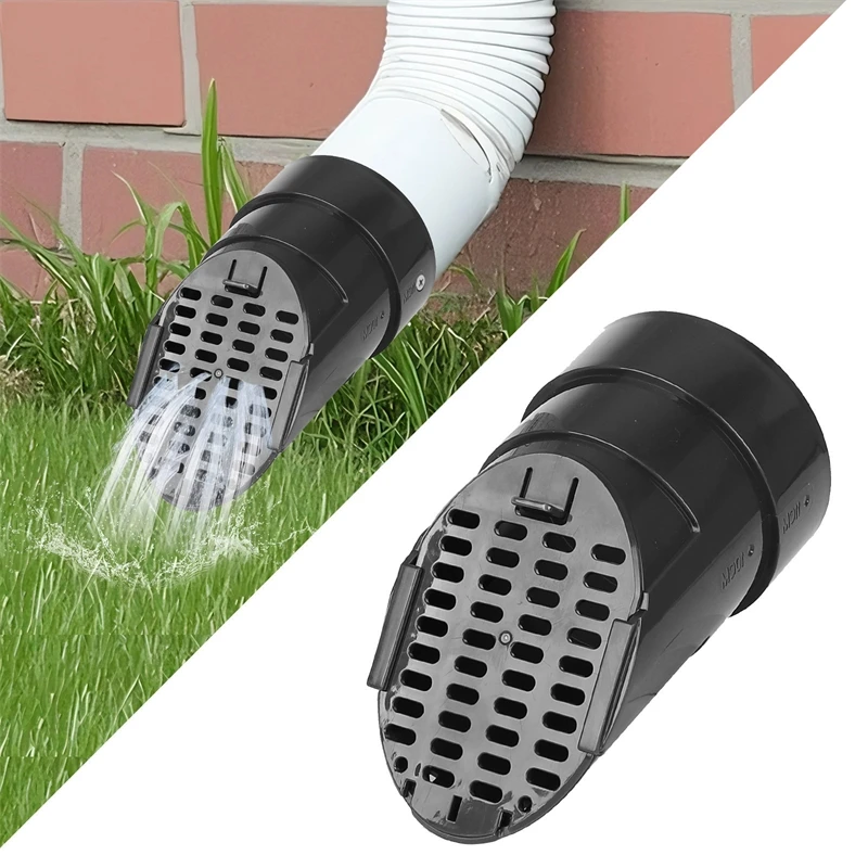 

Universal Round Downpipe Anti-Rodent Guard Drain Cover Gutter Outlet Protector Fits Most Sizes Rainwater Pipe End Filter Cap