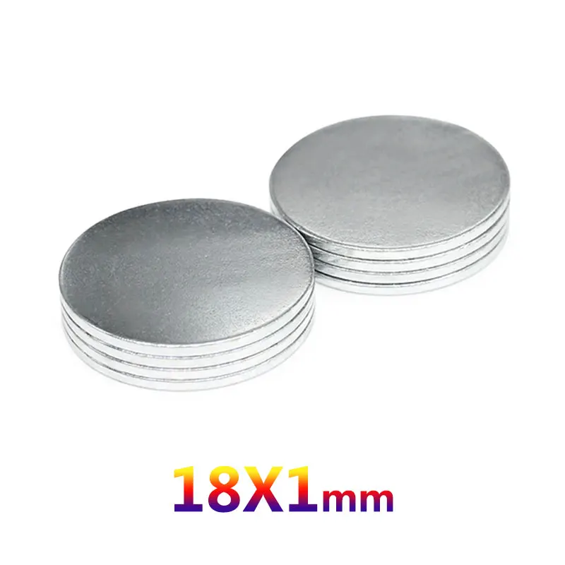 5/10/20/30/50PCS 18x1 18x2 18x3 18x4 18x5 mm Small Round Search Magnet N35 Strong Cylinder Rare Magnets Neodymium Magnets Disc