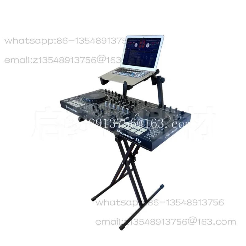 Disc maker, floor mounted, movable DJ stand, integrated controller, piano equipment stand, no assembly required