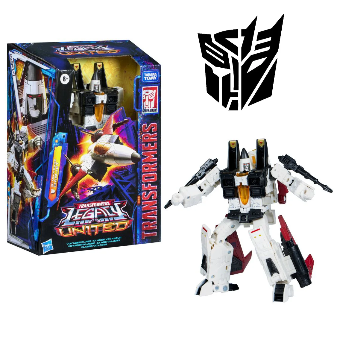 

Hasbro Transformers Legacy: United Voyager Class G1 Universe Ramjet Модель игрушки Аниме Подарочные фигурки героев