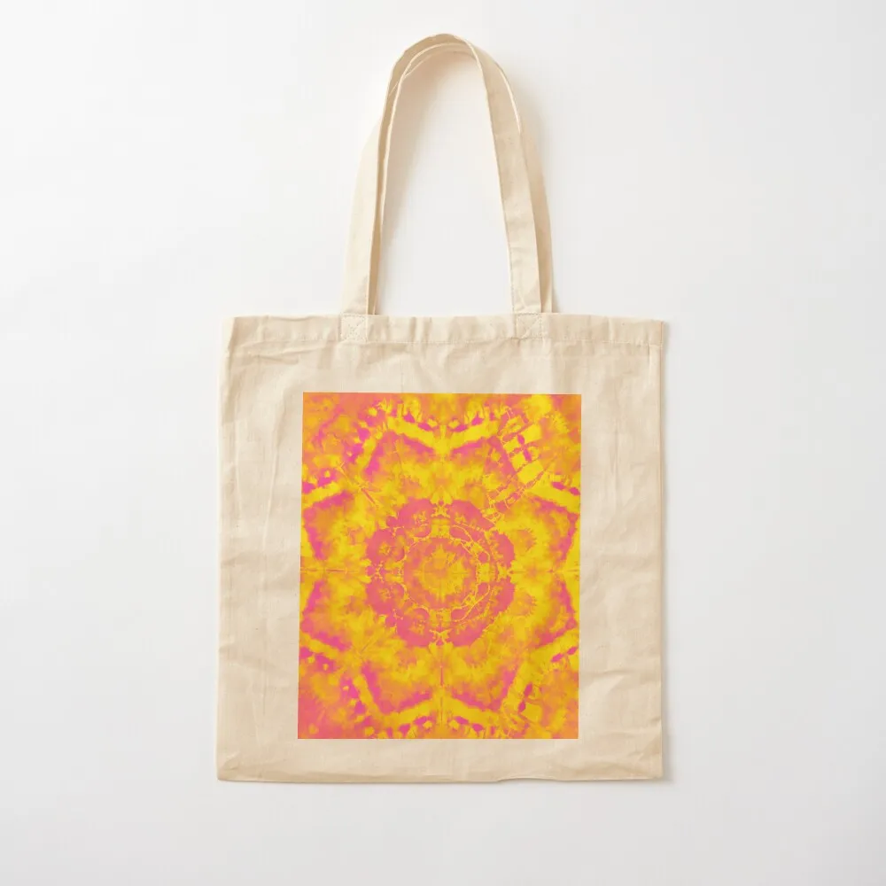 Sunny Disposition Tie Dye Mandala Tote Bag Eco bag Large bags for women