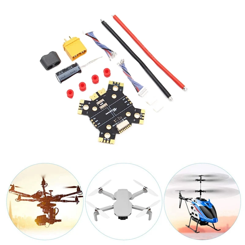 For SKYSTARS PDB XT60 Power Distribution Board 4X25A 4X30A For FPV Drone Quadcopter PDB XT60 Power Hub