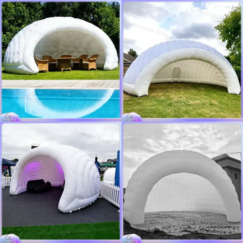 Lightweight Inflatable Dome Tent Portable Air Beam Canopy Shelter for Camping Exhibition Party Event Outdoor Garden Patio