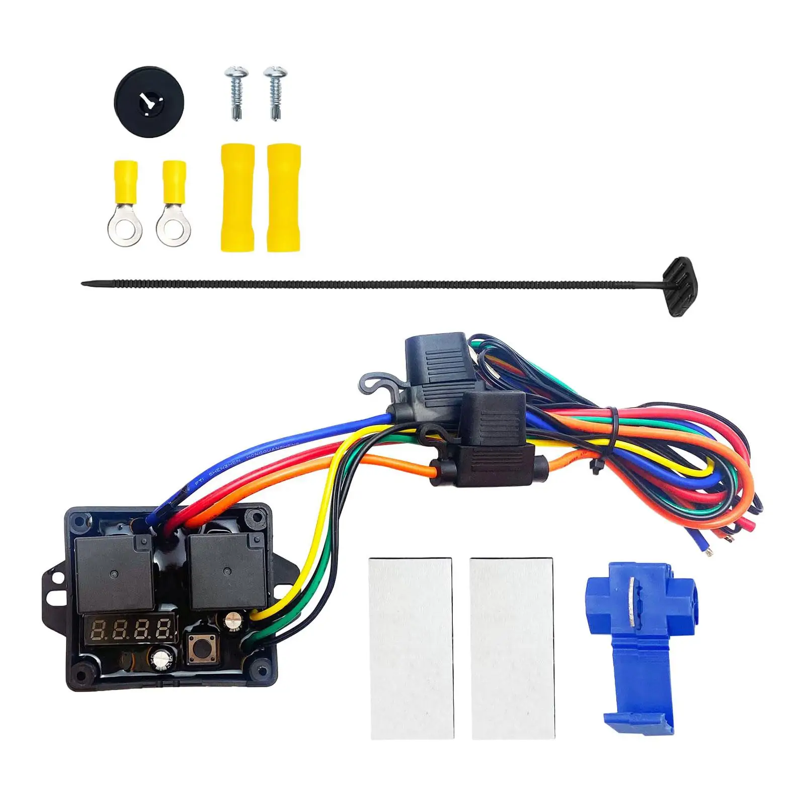 Controlador de ventilador de radiador digital 12V / 24V Kit de interruptor de ventilador térmico digital