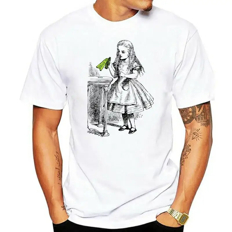 BATCH1 ALICE IN WONDERLAND 150TH ANNIVERSARY DRINK ME BOTTLE UNISEX T-SHIRT