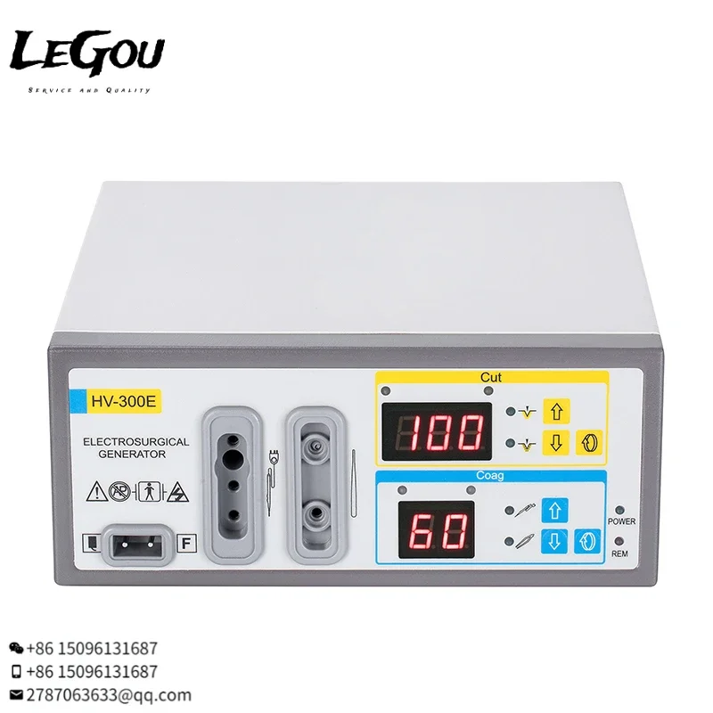 100W High Frequency electrocautery ESU bipolar diathermy machine bipolar coagulator portable