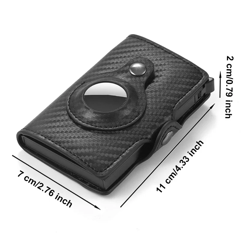 Portafoglio Airtag borsa in pelle di lusso per Apple Airtag Tracker custodia protettiva anti-smarrimento portafoglio uomo donna PU con custodia Airtag