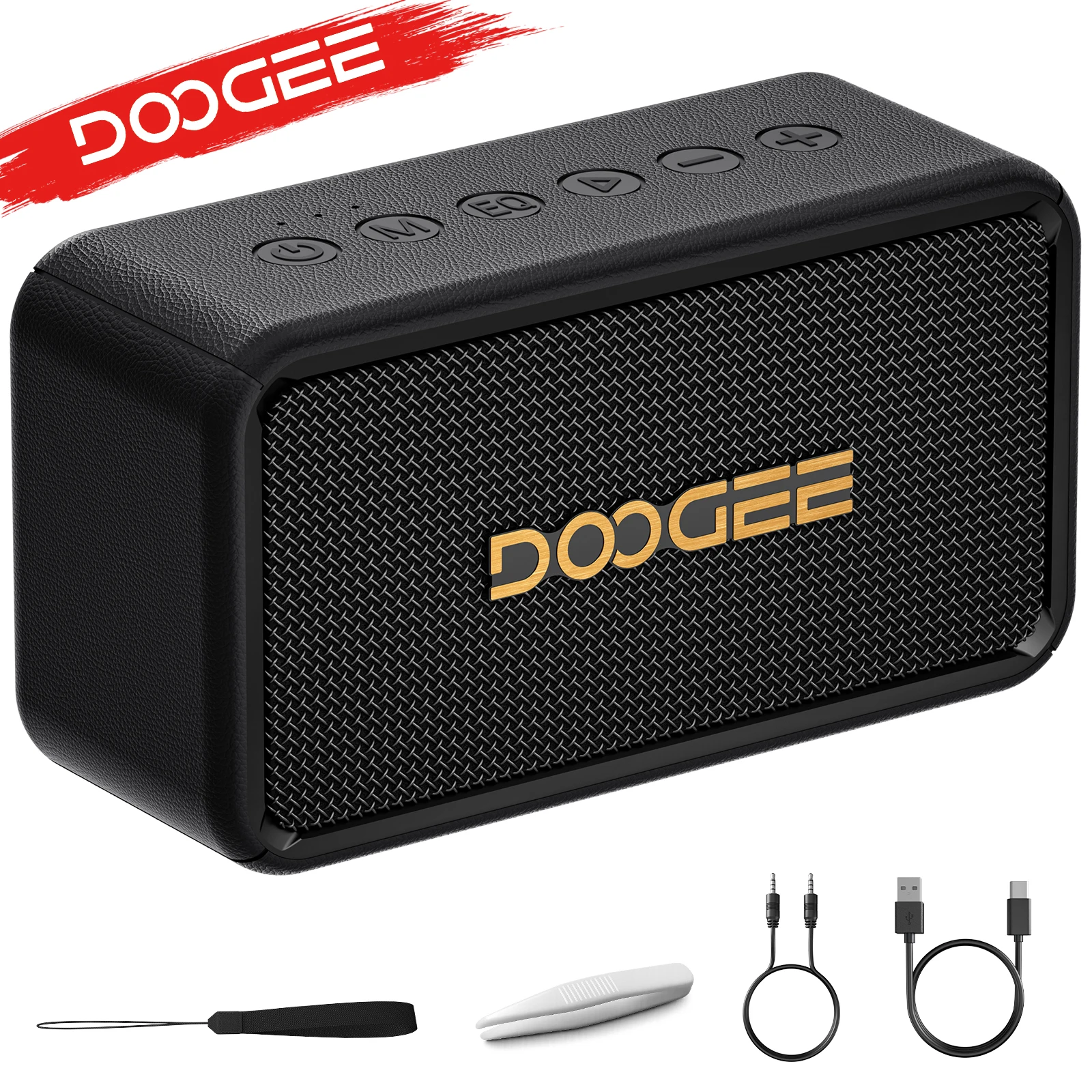 Altoparlante Bluetooth Portatile DOOGEE Field Echo, Speaker per Feste IP67 Impermeabile, 80W Max, Suono Potente, 16 Ore di Utilizzo, Altoparlante per