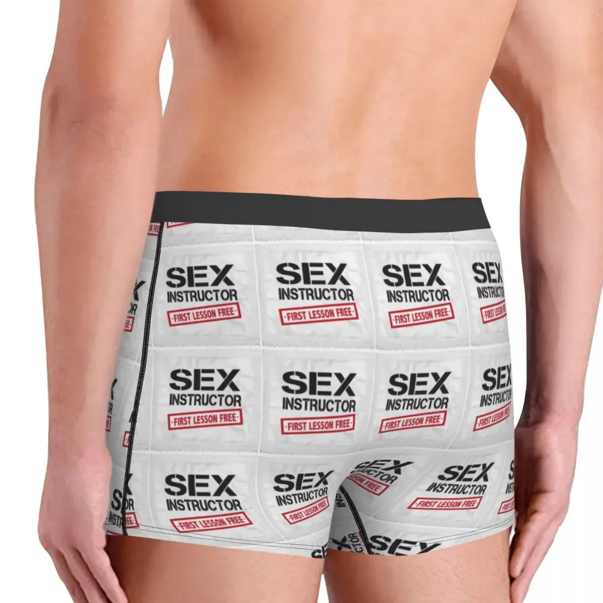 Boxers sexo instrutor de moda masculina, calções calcinhas, cuecas confortáveis, cuecas, roupa interior