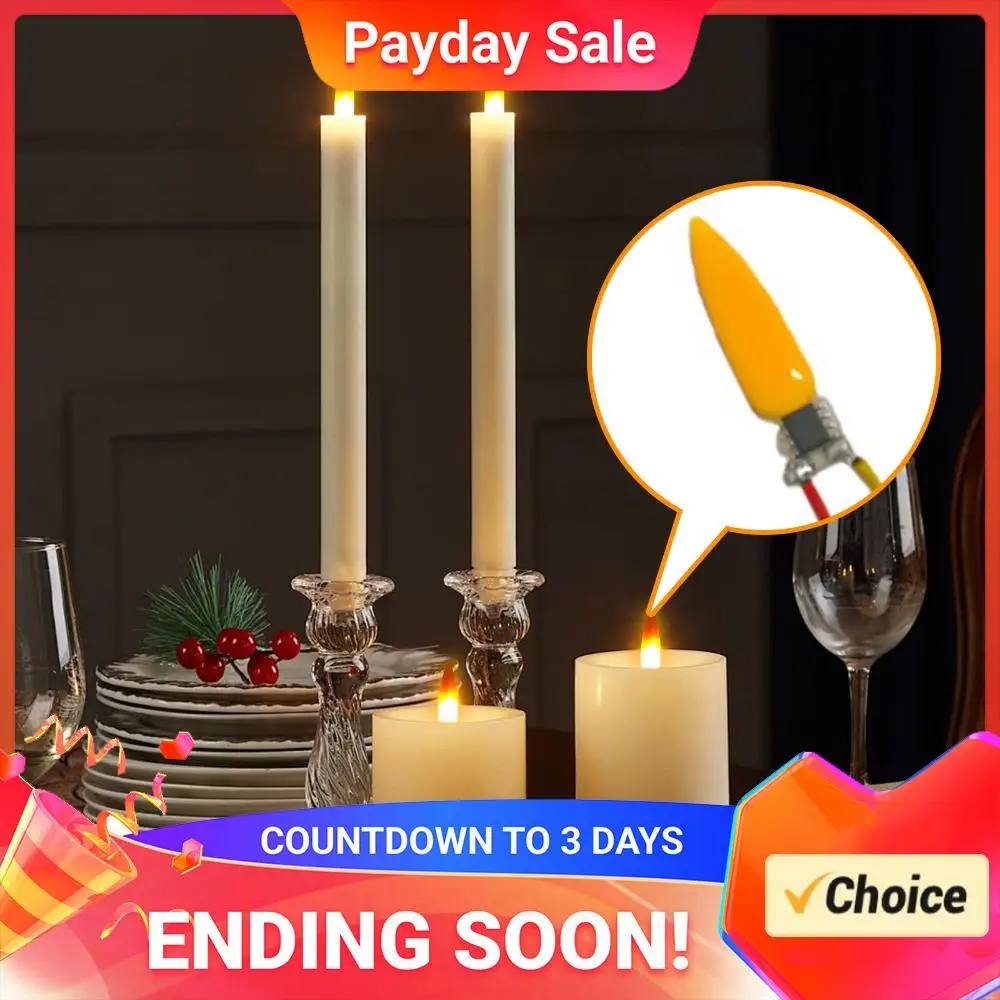3/5/10PCS Flame LED Filament 2200K Diode Light Bulb Accessories 3V LED Flame Effect Light Bulb for Halloween Christmas Decor