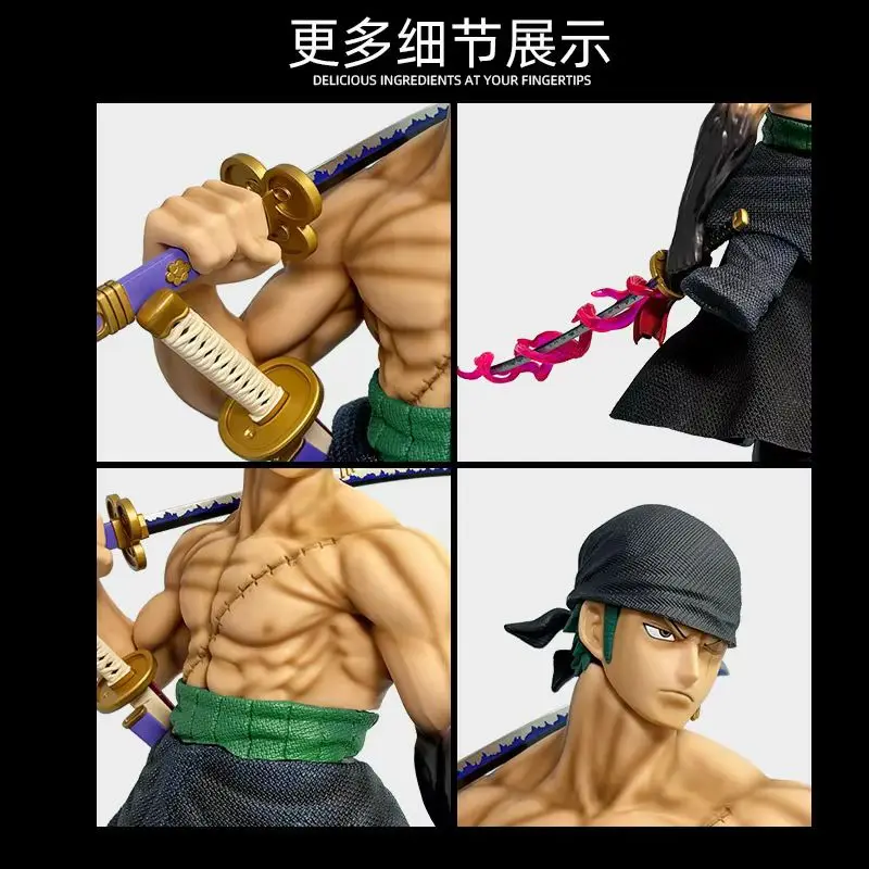 Anime Figure 73cm Two-Headed Eagle Carrying Knife Domineering Zoro Collectible Statue Gk Model Desktop Decoration Ornament Gifts