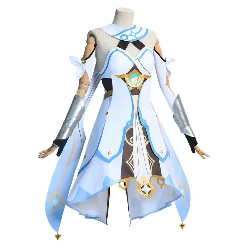 Genshin Impact Game Lumine disfraces de Cosplay, ropa de fiesta de Carnaval de Halloween para mujeres y niñas, vestido lindo, traje, peluca, conjuntos completos