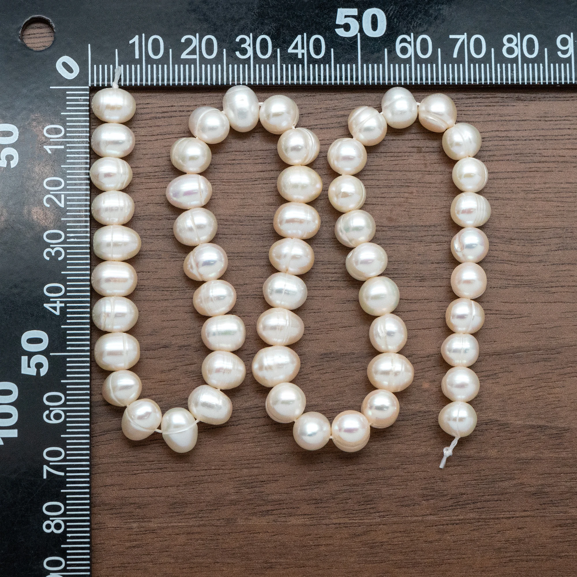 Freshwater Potato Pearls 7x9mm, Natural White Oval Pearls, Loose Pearl Beads Wholesale - (PL-82)/ 15