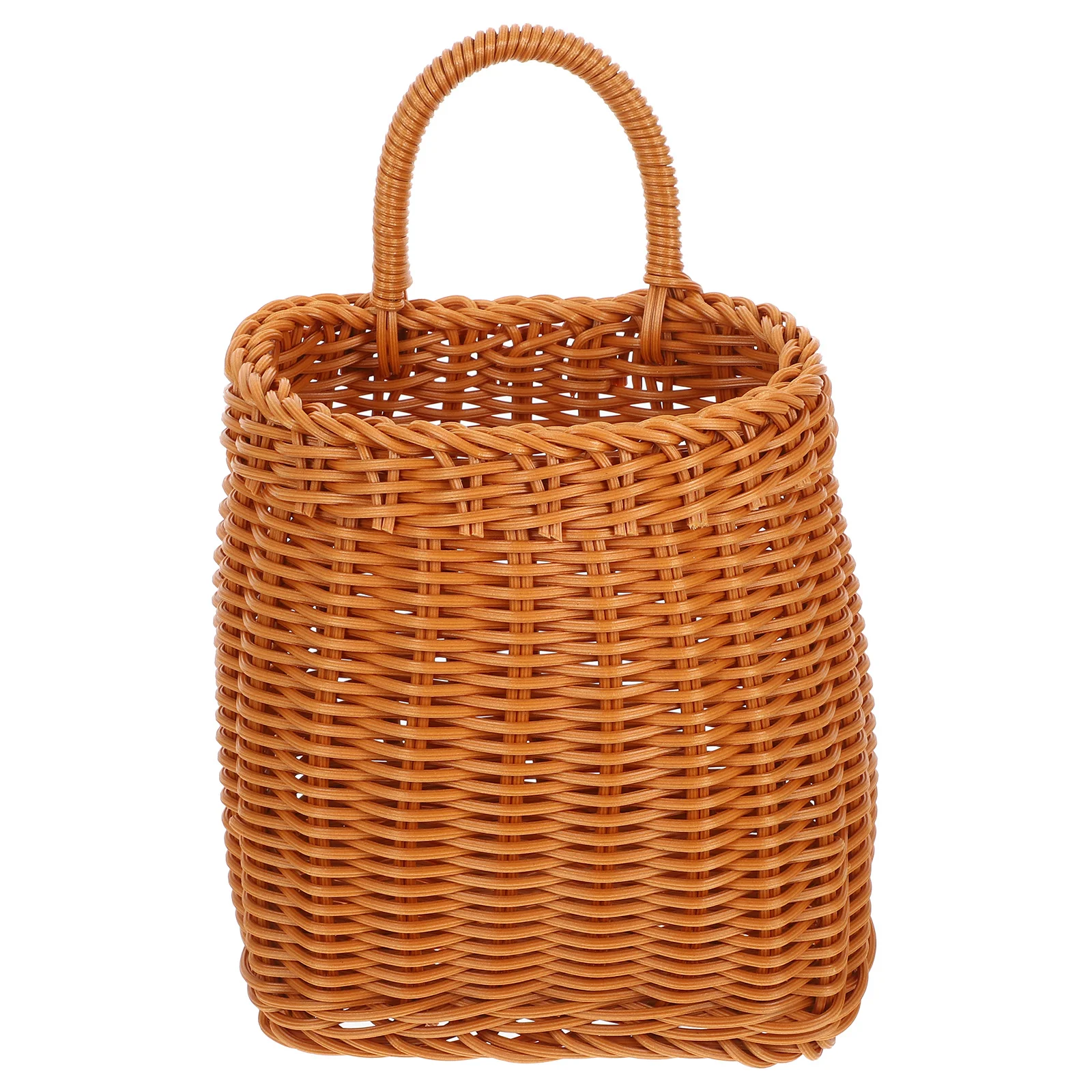 

Vase Woven Basket Plant Hanger Indoor Wall Flower Hanging Storage Baskets for Panier Osier Plastic Portable