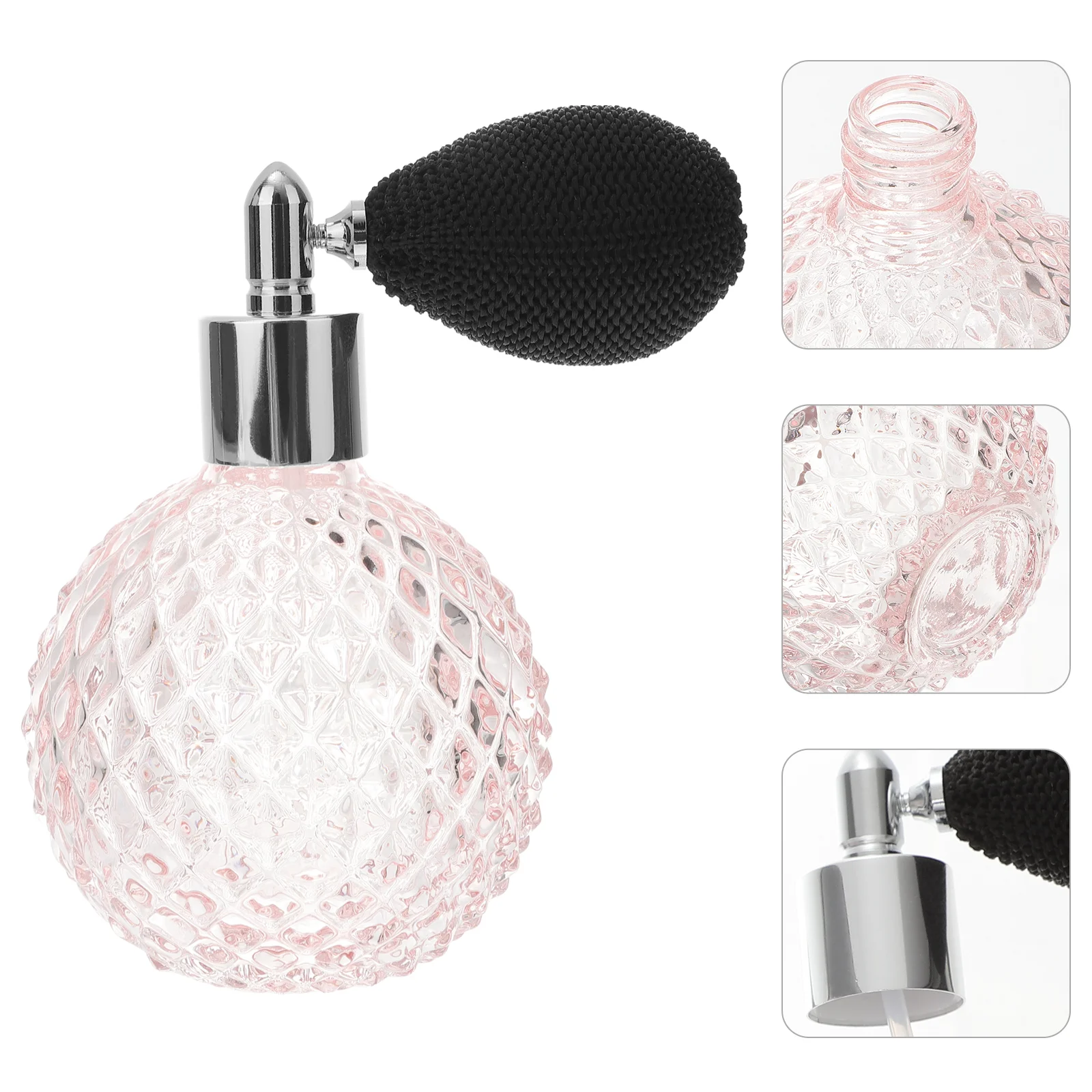 

Perfume Bottle Water Bottles Vintage Glass Airbag Sprayer Dispenser Refillable Travel Atomizer