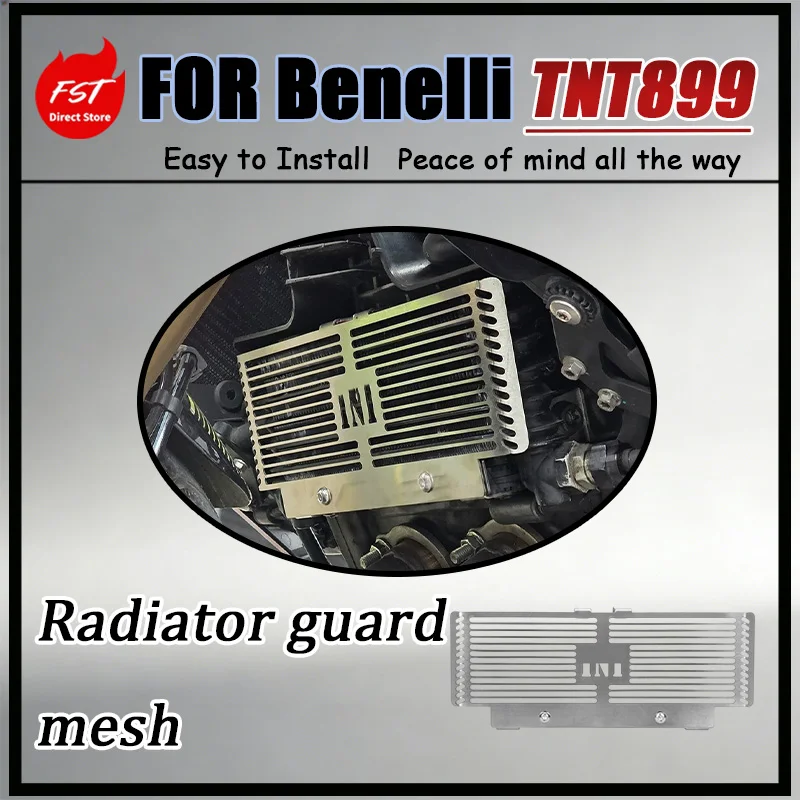 For Benelli TNT899 Oil Cooler Protective Grille Large-displacement Street Bike Simple 3D Grille Design for Enhanced Protection