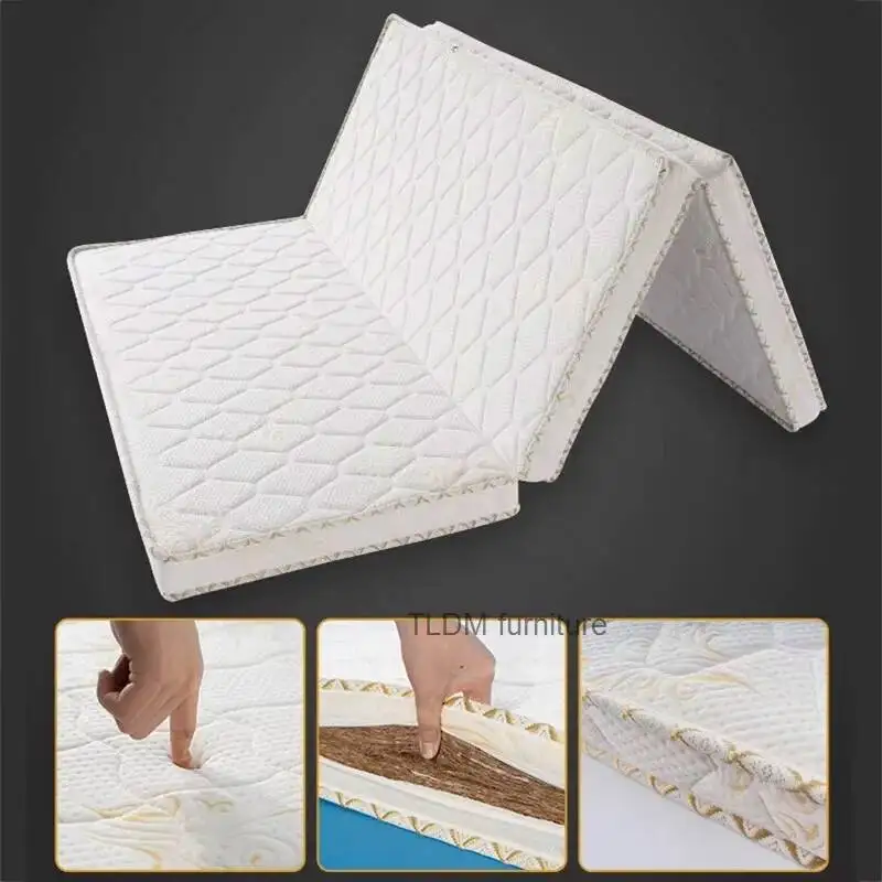 Single Student Japanese Latex Simple Dormitory Coconut Foldable Palm Mattresses Mattress Tatami Cushion Modern Bedroom Furniture