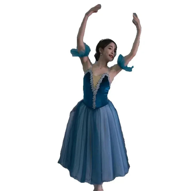 w-2c\4g-new-high-quality-blue-long-romantic-ballet-tulle-tutu-dress-classic-professional-swan-lake-ballerine-6b'8\j'7